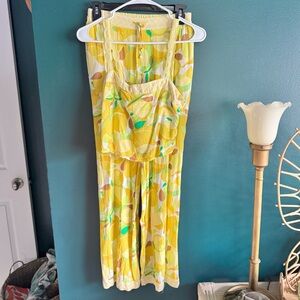 Yellow Lemon Two-Piece Set